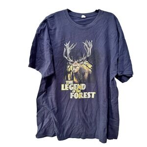 Mens M&O‎ Knits Gold The Legend of the Forest Graphic T Shirt XX Large